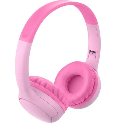 Belkin SoundForm Mini2 Wireless On-Ear Headphones for Kids - Pink(AUD012fqPK),55 hrs Battery, 85dB Volume Cap, Built-in Microphone, 2 Years Warranty - Image 4