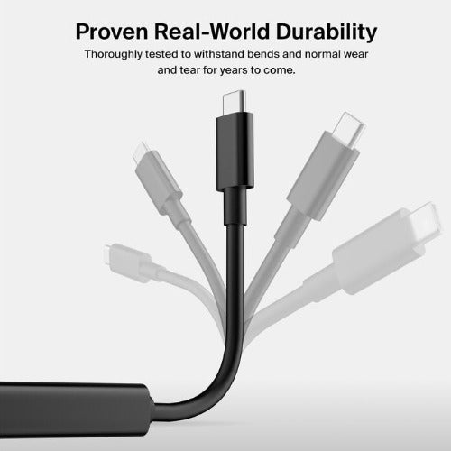 Belkin Connect USB-C to HDMI 2.1 Adapter w/ Tethered USB-C Cable (11cm) - Black (AVC013btBK), 8K@60Hz, HDR10+, HBR3, DSC, HDCP 2.2, 2-Year Warranty - Image 4