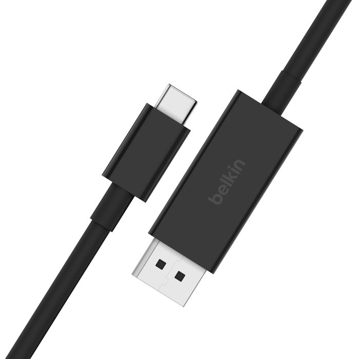 Belkin Connect USB-C to DisplayPort 1.4 Cable (2M) - Black (AVC014BT2MBK), 32.4 Gbps Bandwidth, Supports 8K@60Hz & 4K@144Hz, 2 Years Warranty - Image 2