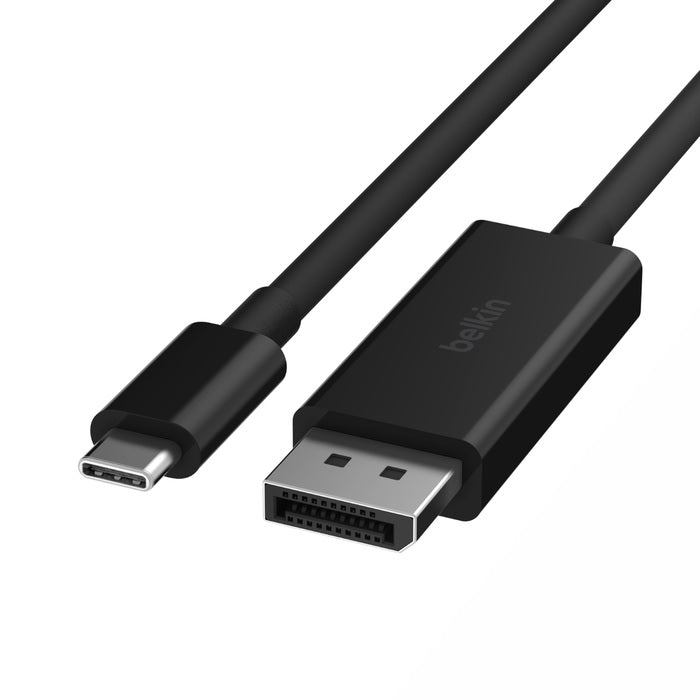Belkin Connect USB-C to DisplayPort 1.4 Cable (2M) - Black (AVC014BT2MBK), 32.4 Gbps Bandwidth, Supports 8K@60Hz & 4K@144Hz, 2 Years Warranty - Image 4
