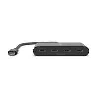 Belkin Connect USB-C to 4-Port USB-C Hub - Black (AVC018btBK), 100W PD, 10Gbps, 4x USB-C 3.2 Gen2 Ports, Universal, Compact, 2 Years Warranty - Image 2