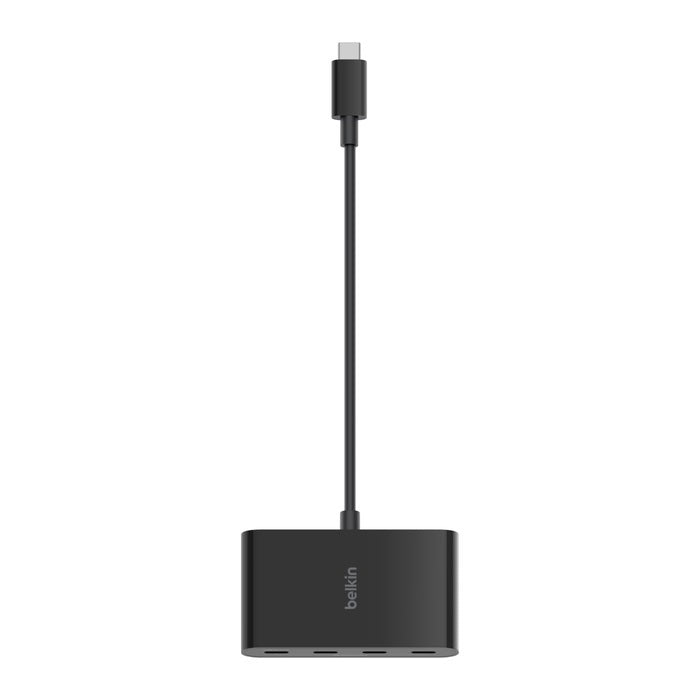 Belkin Connect USB-C to 4-Port USB-C Hub - Black (AVC018btBK), 100W PD, 10Gbps, 4x USB-C 3.2 Gen2 Ports, Universal, Compact, 2 Years Warranty - Image 3
