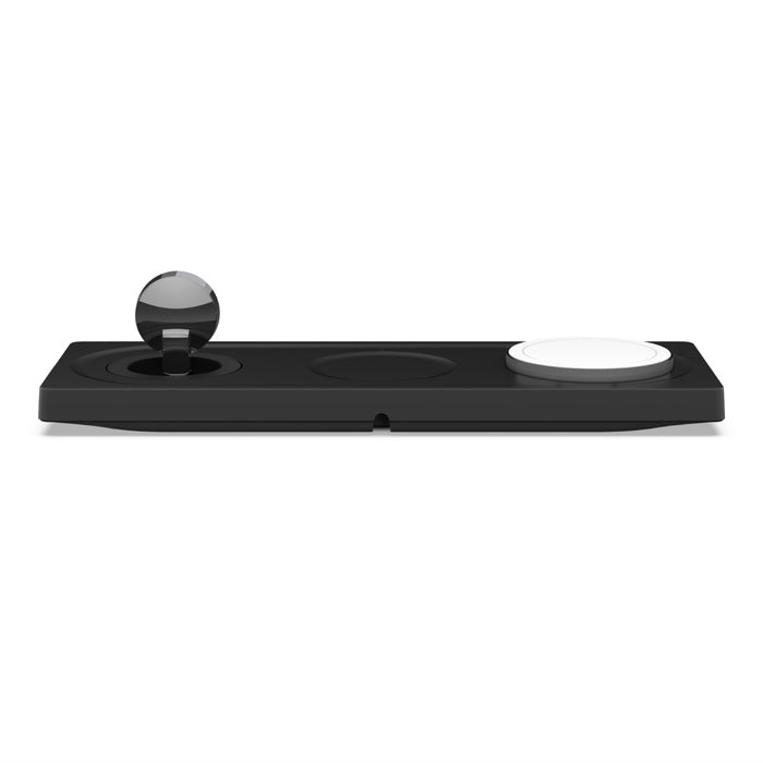 Belkin BoostCharge Pro 3-in-1 Wireless Charging Pad with MagSafe 15W- Black(WIZ016AUBK),Flat & Compact Design,Fast Wireless Charger,5ft. 40W PSU,2 - Image 4