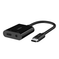 Belkin RockStar 3.5mm Audio + USB-C PD Charge Adapter - Black (NPA004btBK), 60W, Superior Audio, 2-in1 Solution, Apple iPhone, 2 Years Warranty - Image 2