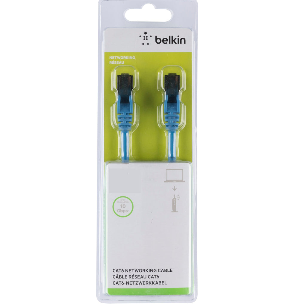 Belkin Cat6 Network Cables (10M) - Blue (A3L980bt10MBLUS), Exceeds 500MHz In Performance Test, Snagless Prevents Breaking & Cracking, 2 Years Warranty - Image 3