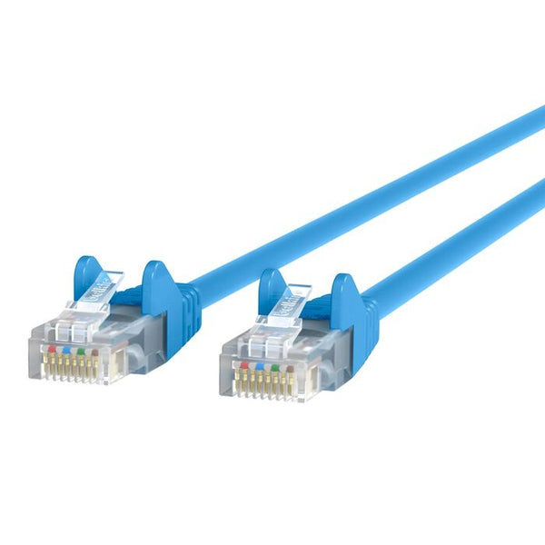 Belkin Cat6 Network Cables (2M) - Blue (A3L980bt02MBLUS), Exceeds 500MHz In Performance Tests, Snagless Prevents Breaking & Cracking, 2 Years Warranty