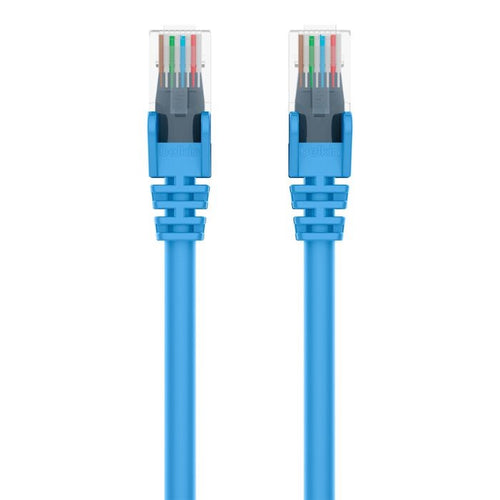 Belkin Cat6 Network Cables (5M) - Blue (A3L980bt05MBLUS), Exceeds 500MHz In Performance Tests, Snagless Prevents Breaking & Cracking, 2 Years Warranty - Image 1