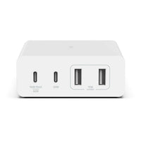 Belkin BoostCharge Pro 108W USB-C (PD 3.0) 4-Port GaN Wall Charger - White (WCH010auWH), 2xUSB-C, 2xUSB-A, Compact Laptop Charger, 2 Years Warranty - Image 1