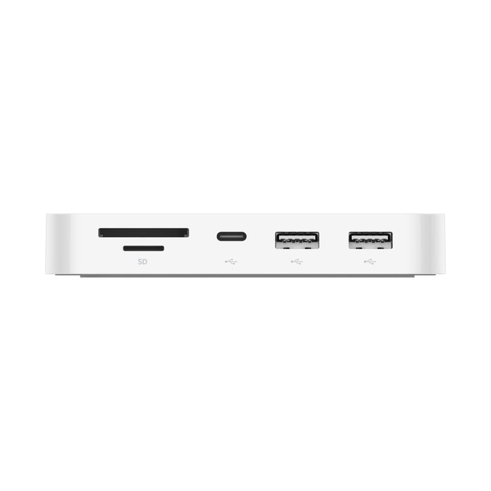Belkin Connect USB-C 6-in-1 Multiport Hub with Mount - White (INC011btWH), 10Gbps, 2x USB-A, USB-C, SD 3.0 & MicroSD Card Reader, 2 Years Warranty - Image 3