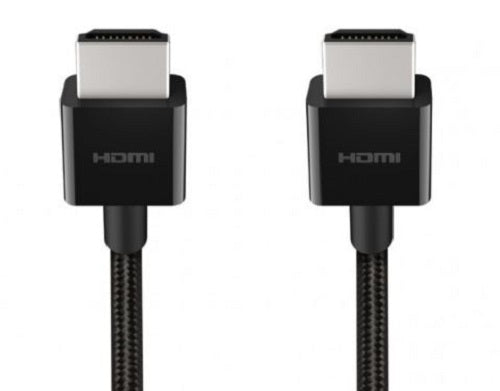 Belkin 8K Ultra High Speed HDMI 2.1 Braided Cable (2M) - Black (AV10176bt2M-BLK), 8k @ 60Hz, 4K @ 120Hz, Dolby Vision, HDR 10, 2 Years Warranty - Image 2
