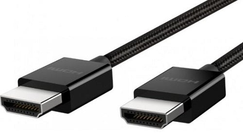 Belkin 8K Ultra High Speed HDMI 2.1 Braided Cable (2M) - Black (AV10176bt2M-BLK), 8k @ 60Hz, 4K @ 120Hz, Dolby Vision, HDR 10, 2 Years Warranty - Image 3