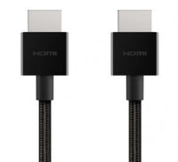 Belkin 8K Ultra High Speed HDMI 2.1 Braided Cable (2M) - Black (AV10176bt2M-BLK), 8k @ 60Hz, 4K @ 120Hz, Dolby Vision, HDR 10, 2 Years Warranty - Image 1