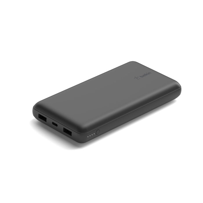 Belkin BoostCharge CCC-Certified 20k mAh Power Bank (Triple-Port) + USB-C  to USB-A Cable - Black (BPB012btBK), 2x USB-A, 1x USB-C, 2 Years Warranty - Image 2