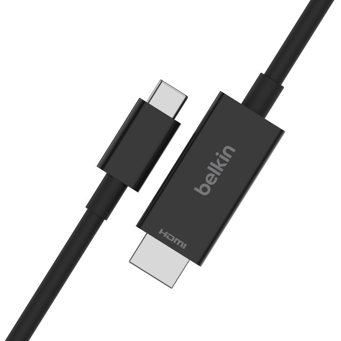 Belkin Connect USB-C™ to HDMI Cable (2M) - Black (AVC012bt2MBK), 8K at 60Hz and 4K at 120Khz, Supports (HDR10+), Plug and Play, 2 Years Warranty - Image 2