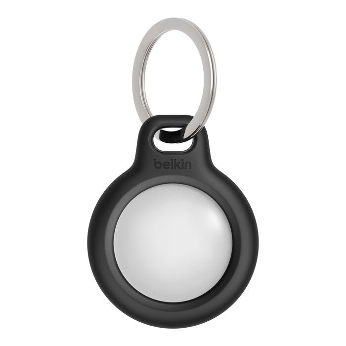 Belkin Secure Holder With Key Ring for AirTag - Black (F8W973btBLK), Twist & Lock Design, Raised Edges, 2 Years Warranty - Image 2