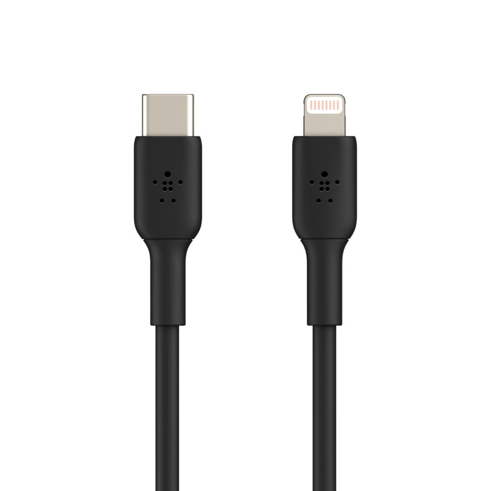 Belkin BoostCharge Lightning to USB-C Cable (1M) - Black (CAA003bt1MBK),3A/18W,480Mbps, 25K+ Bends, Apple iPhone/iPad, MFI-Certified, 2 Years Warranty - Image 2
