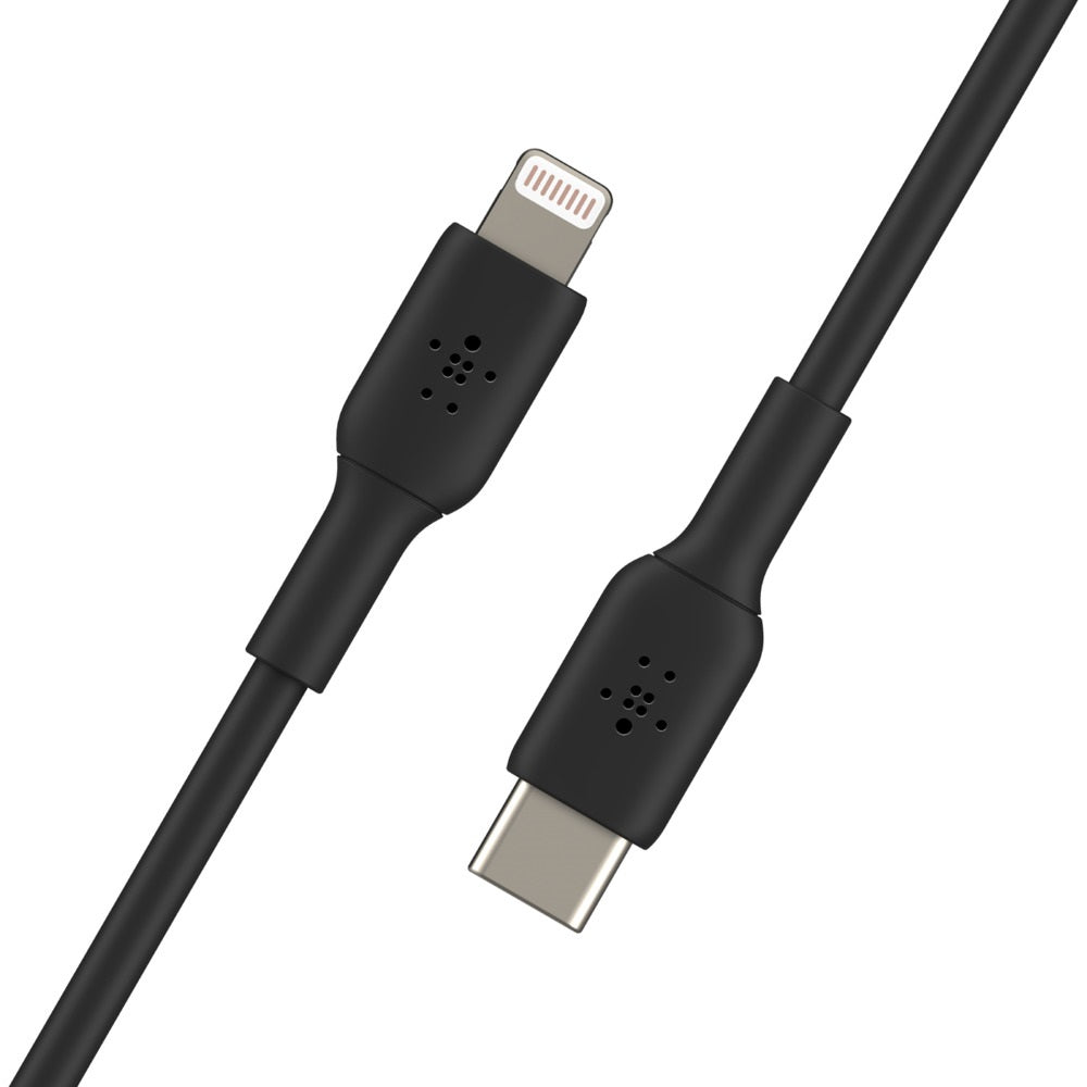 Belkin BoostCharge Lightning to USB-C Cable (1M) - Black (CAA003bt1MBK),3A/18W,480Mbps, 25K+ Bends, Apple iPhone/iPad, MFI-Certified, 2 Years Warranty - Image 3