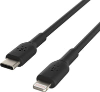 Belkin BoostCharge Lightning to USB-C Cable (1M) - Black (CAA003bt1MBK),3A/18W,480Mbps, 25K+ Bends, Apple iPhone/iPad, MFI-Certified, 2 Years Warranty - Image 4