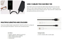 Belkin BoostCharge USB-C to USB-A Cable (1M) - White (CAB001bt1MWH), 3A/15W, 480Mbps, 25K+ Bends, Apple, Samsung, USB-IF Certified, 2 Years Warranty - Image 4
