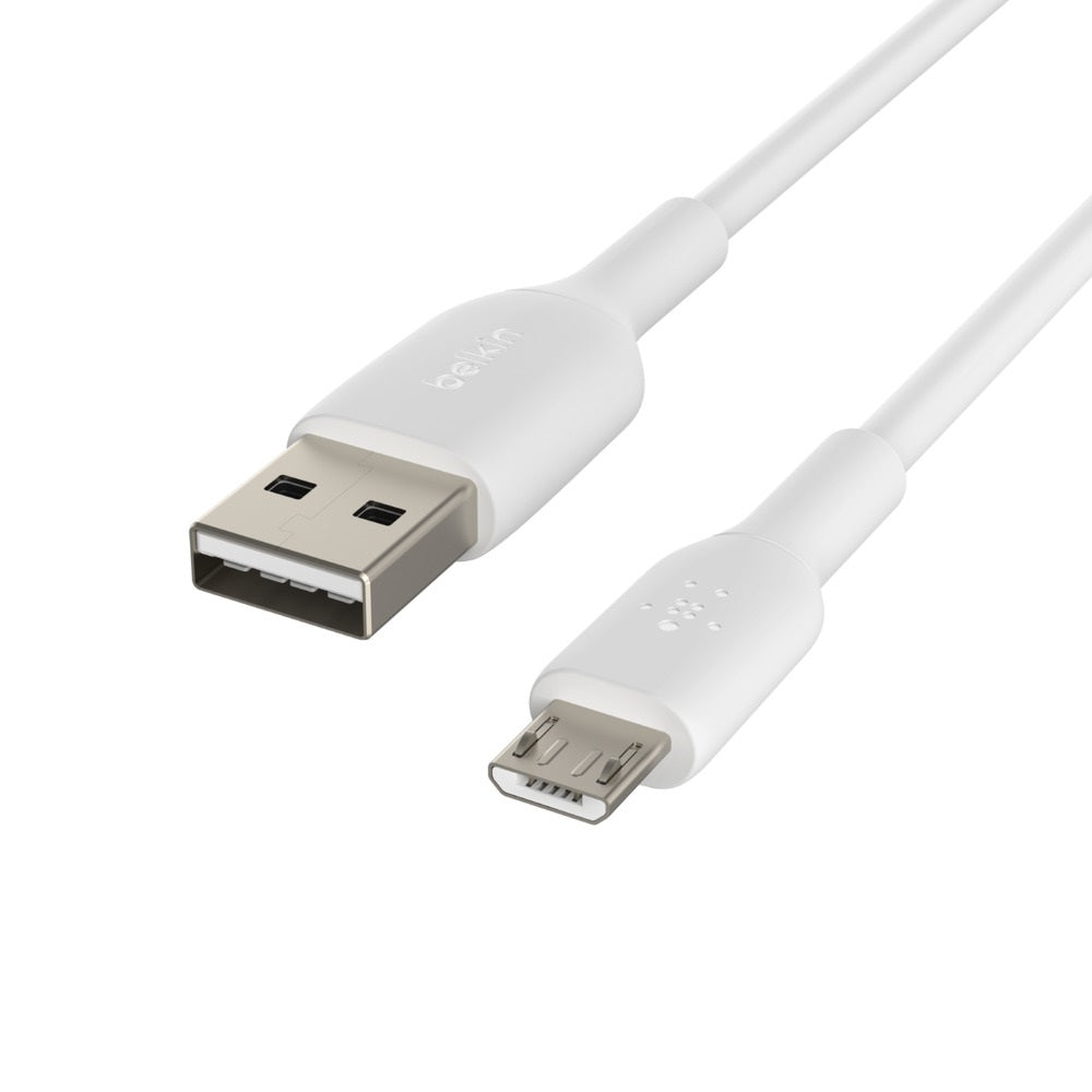 Belkin BoostCharge Micro-USB  to USB-A Cable (1M) - White (CAB005bt1MWH), 25K+ Bends, USB-IF Certified, 2 Years Warranty - Image 2