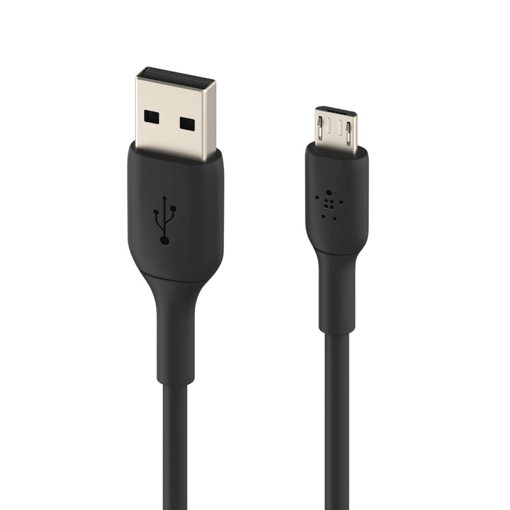 Belkin BoostCharge USB-A to Micro-USB Cable (1M) - Black (CAB005bt1MBK), 25K+ Bends, USB-IF Certified, .2 Years Warranty - Image 2
