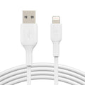 Belkin BoostCharge Lightning to USB-A Cable (1M) - White(CAA001bt1MWH), 2.4A/12W, 480Mbps, 25K+ Bend, Apple iPhone, MFI-Certified, 2 Years Warranty - Image 1