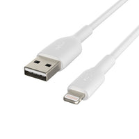 Belkin BoostCharge Lightning to USB-A Cable (1M) - White(CAA001bt1MWH), 2.4A/12W, 480Mbps, 25K+ Bend, Apple iPhone, MFI-Certified, 2 Years Warranty - Image 4
