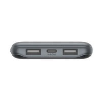 Belkin BoostCharge 10k mAh Power Bank (Triple-Port) + USB-C to USB-A Cable - Space Grey (BPB011btGY), 2xUSB-A (12W), 1xUSB-C (15W), 2 Years Warranty - Image 2