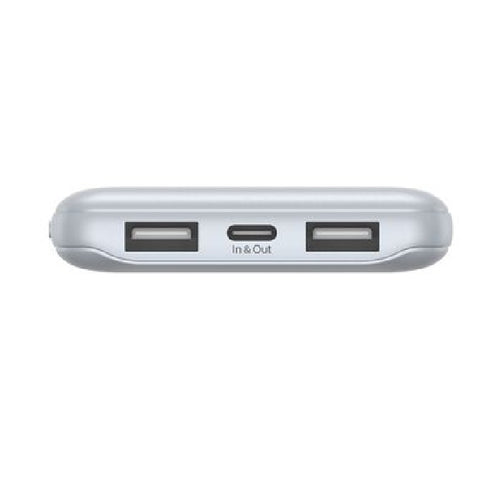 Belkin BoostCharge CCC-Certified 10k mAh Power Bank (Triple-Port) + USB-C to USB-A Cable - Pearl Blue (BPB011btPB), 2xUSB-A, 1xUSB-C, 2 Years Warranty - Image 2