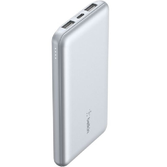 Belkin BoostCharge CCC-Certified 10k mAh Power Bank +USB-C to USB-A Cable -Pearl Blue(BPB011btPB),2xUSB-A(12W),1xUSB-C(15W),$2500 CEW,2 Years Warranty - Image 1