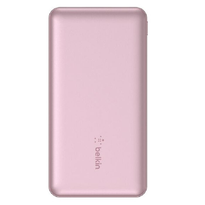 Belkin BoostCharge CCC-Certified 10k mAh Power Bank (Triple-Port) + USB-C to USB-A Cable - Pink (BPB011btPK), 2x USB-A, 1x USB-C, 2 Years Warranty - Image 4