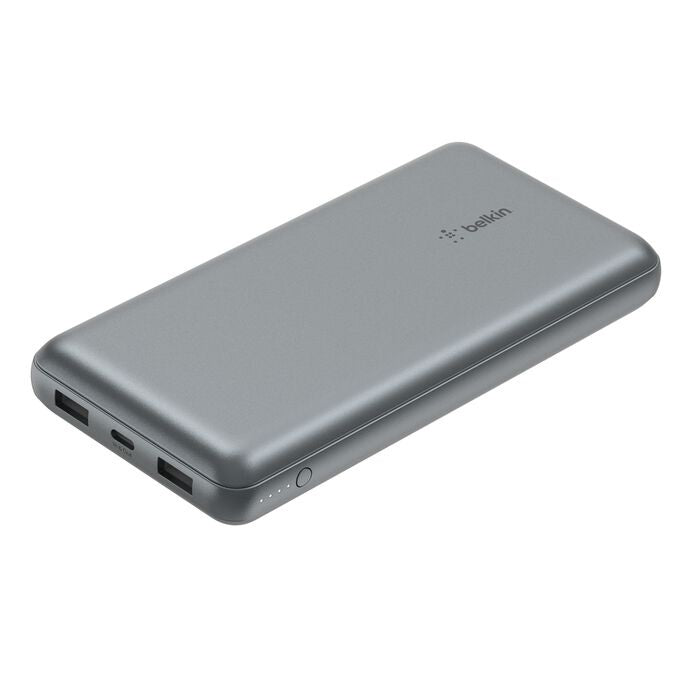 Belkin BoostCharge 20k mAh Power Bank (Triple-Port) + USB-C to USB-A Cable - Space Grey (BPB012btGY), 2xUSB-A (12W), 1xUSB-C (15W), 2 Years Warranty - Image 5