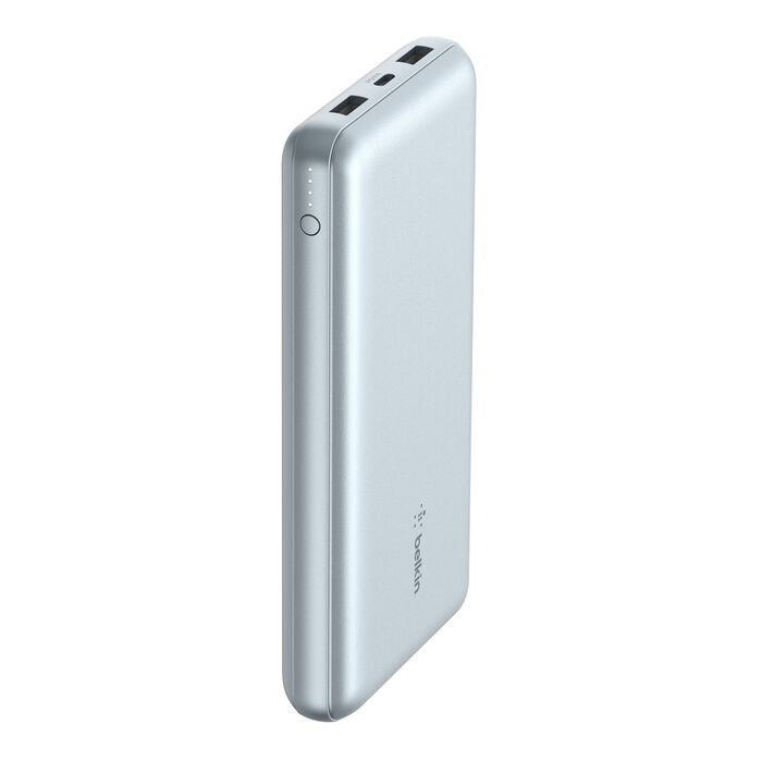 Belkin BoostCharge CCC-Certified 20k mAh Power Bank (Triple-Port) + USB-C  to USB-A Cable - Pearl Blue (BPB012btPB), 2xUSB-A, 1xUSB-C,2 Years Warranty - Image 5