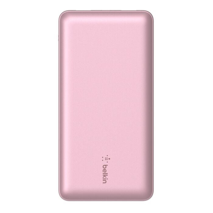 Belkin BoostCharge Power Bank 20K (Triple-Port) - Pink (BPB012btPK), 2xUSB-A, 1xUSB-C + USB-C to USB-A Cable, LED Light Indicater, 2 Years Warranty - Image 4