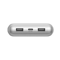 Belkin BoostCharge CCC-Certified 20k mAh Power Bank (Triple-Port) + USB-C  to USB-A Cable - Silver (BPB012btSL), 2x USB-A, 1x USB-C, 2 Years Warranty - Image 2