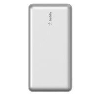 Belkin BoostCharge CCC-Certified 20k mAh Power Bank (Triple-Port) + USB-C  to USB-A Cable - Silver (BPB012btSL), 2x USB-A, 1x USB-C, 2 Years Warranty - Image 4