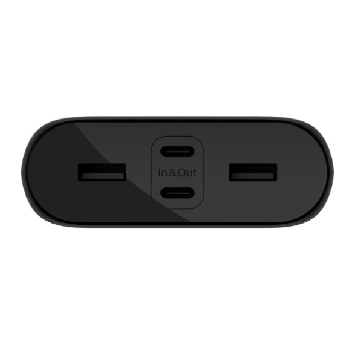Belkin BoostCharge CCC-Certified 26k mAh Power Bank (4 Port ) + USB-C to USB-C Cable (45CM) - Black (BPB016BTBK), 2x USB-A, 2x USB-C, 2 Years Warranty - Image 3