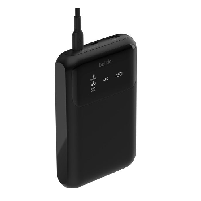 Belkin BoostCharge Pro 20k mAh Laptop Power Bank (3 Port) +USB-C to USB-C Cable 60W (60cm) - Black(BPB020BTBK), 2xUSB-C,1xUSB-A, 65W, 2 Years Warranty - Image 2