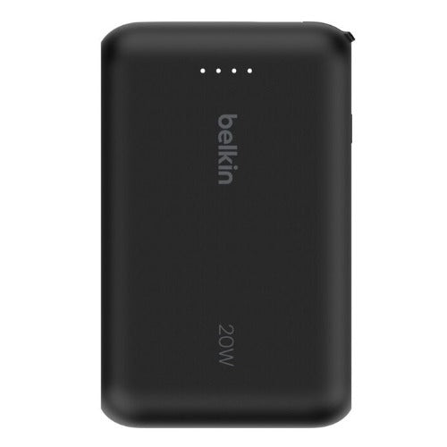 Belkin BoostCharge 10K Power Bank with Integrated USB-C Cable (5.7 cm)  - Black (BPB021fqBK), 2xUSB-C(20W), $2500 CEW, 2 Years Warranty - Image 4