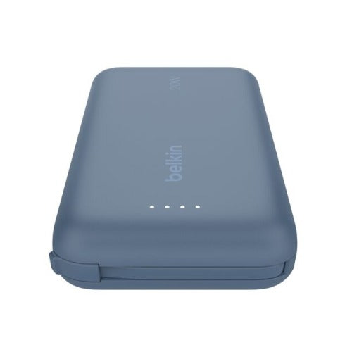 Belkin BoostCharge 10K Power Bank with Integrated USB-C Cable (5.7 cm)  - Blue (BPB021fqBL), 2xUSB-C(20W), $2500 CEW, 2 Years Warranty - Image 3