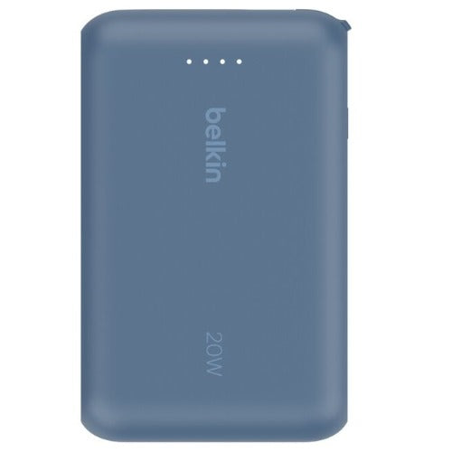 Belkin BoostCharge 10K Power Bank with Integrated USB-C Cable (5.7 cm)  - Blue (BPB021fqBL), 2xUSB-C(20W), $2500 CEW, 2 Years Warranty - Image 4