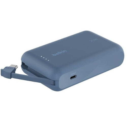 Belkin BoostCharge 10K Power Bank with Integrated USB-C Cable (5.7 cm)  - Blue (BPB021fqBL), 2xUSB-C(20W), $2500 CEW, 2 Years Warranty - Image 5