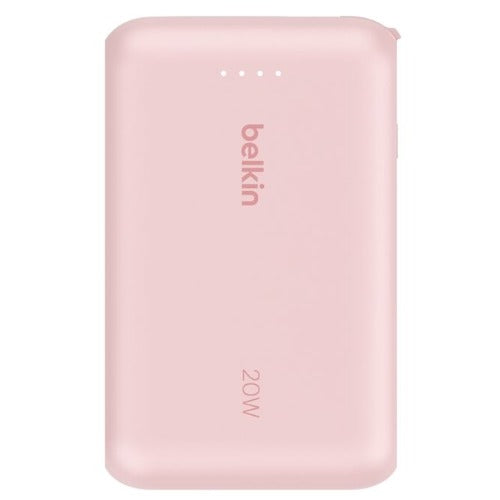 Belkin BoostCharge 10K Power Bank with Integrated USB-C Cable (5.7 cm)  - Pink(BPB021fqPK), 2xUSB-C(20W), $2500 CEW, 2 Years Warranty - Image 4