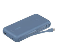 Belkin BoostCharge 20K mAh Power Bank With Integrated USB-C Cable - Blue (BPB024fqBL), 30W, 2xUSB-C, 1x USB-A, CEW $2,500, Apple, 2 Years Warranty - Image 1