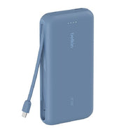 Belkin BoostCharge 20K mAh Power Bank With Integrated USB-C Cable - Blue (BPB024fqBL), 30W, 2xUSB-C, 1x USB-A, CEW $2,500, Apple, 2 Years Warranty - Image 2