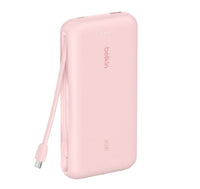 Belkin BoostCharge 20K mAh Power Bank With Integrated USB-C Cable - Pink (BPB024fqPK), 30W, 2xUSB-C, 1x USB-A, CEW $2,500, Apple, 2 Years Warranty - Image 2