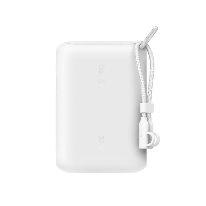 Belkin BoostCharge 10K mAH Power Bank with Display + USB-C to USB-C Cable 60W (15CM) - White (BPB027FQWH), 20W, 2x USB-C Ports, 2 Years Warranty - Image 4