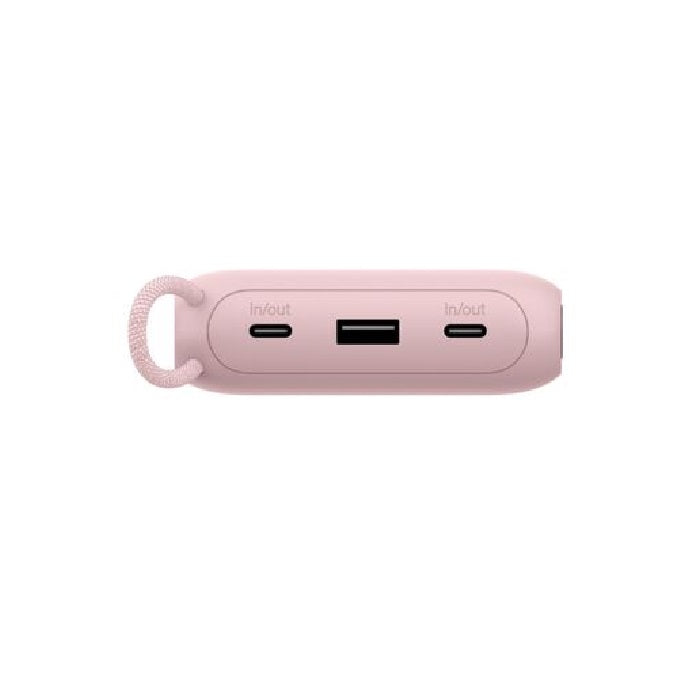Belkin BoostCharge 20K mAh Power Bank with Display + USB-C to USB-C Cable 60W (15CM) - Pink (BPB028fqPK), 20W, 2x USB-C, 1x USB-A, 2 Years Warranty - Image 4