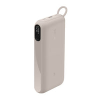 Belkin BoostCharge 20K mAh Power Bank with Display + USB-C to USB-C Cable 60W (15CM) - Sand (BPB028fqSD), 20W, 2x USB-C, 1x USB-A, 2 Years Warranty - Image 2