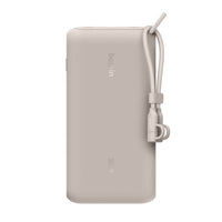 Belkin BoostCharge 20K mAh Power Bank with Display + USB-C to USB-C Cable 60W (15CM) - Sand (BPB028fqSD), 20W, 2x USB-C, 1x USB-A, 2 Years Warranty - Image 3